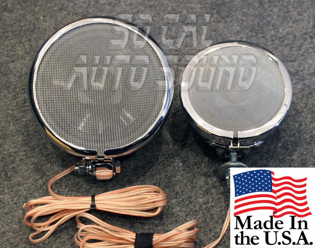 5.25in Chrome Motorcycle Speakers So Cal Cycle Sound