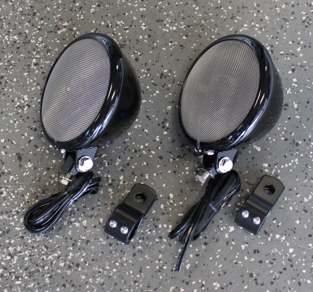 5.25in Black Motorcycle Speakers So Cal Cycle Sound